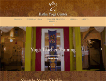 Tablet Screenshot of hathayogacenter.com